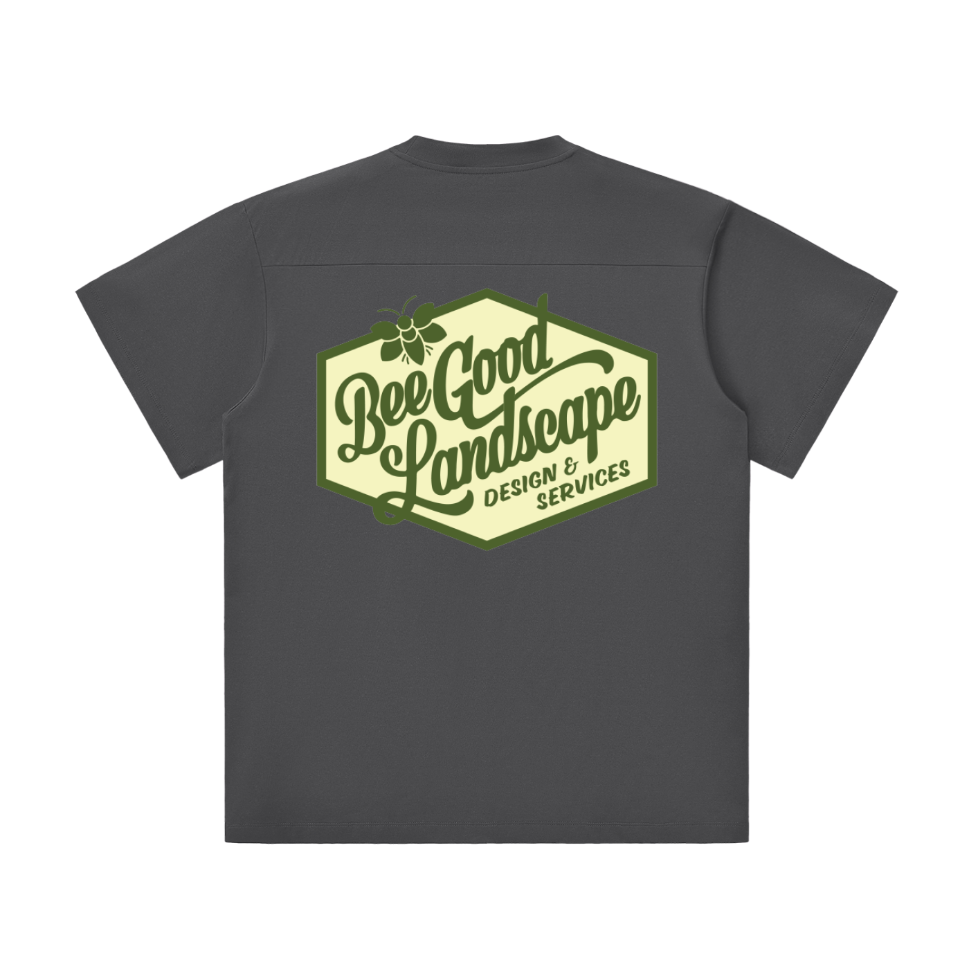 Plant More Flowers Front. Logo Back. Lightweight Oversized T-Shirt
