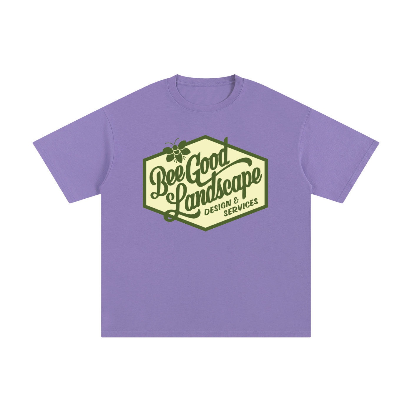 Logo Front. Plant More Flowers Back. Pure Cotton T-Shirt