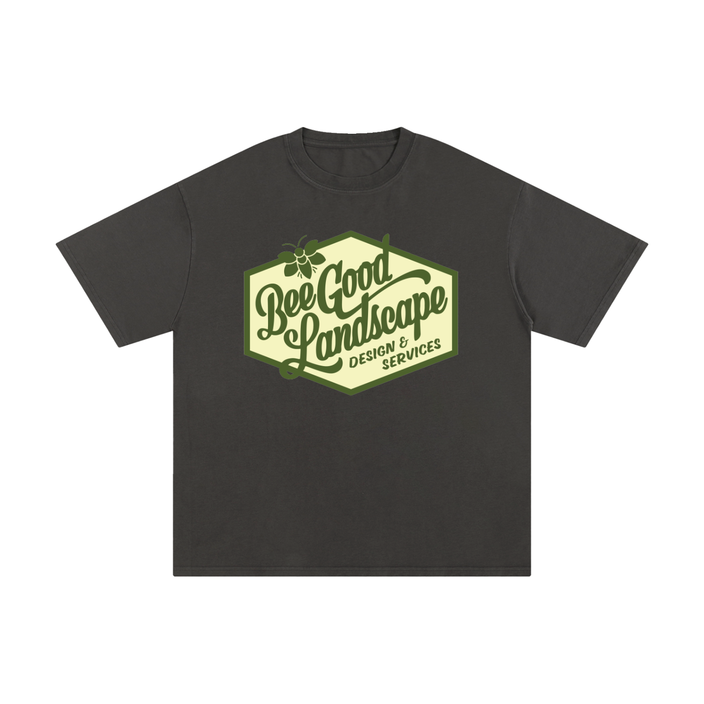 Logo Front. Plant More Flowers Back. Pure Cotton T-Shirt