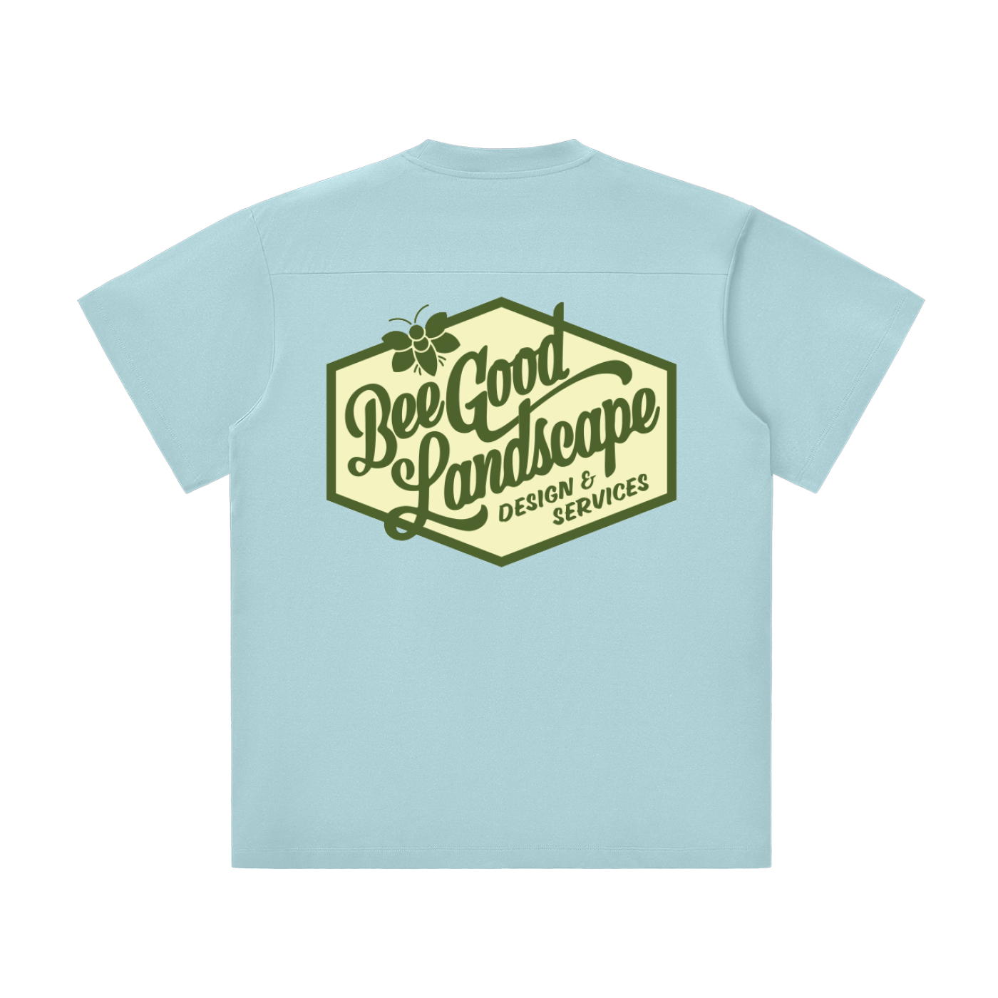 Plant More Flowers Front. Logo Back. Lightweight Oversized T-Shirt