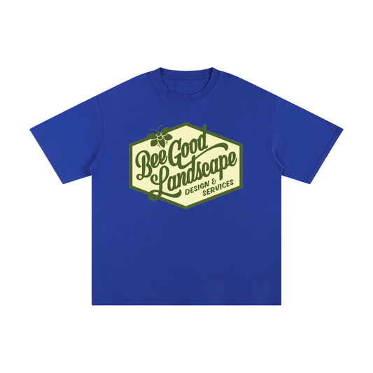 Logo Front. Plant More Flowers Back. Pure Cotton T-Shirt