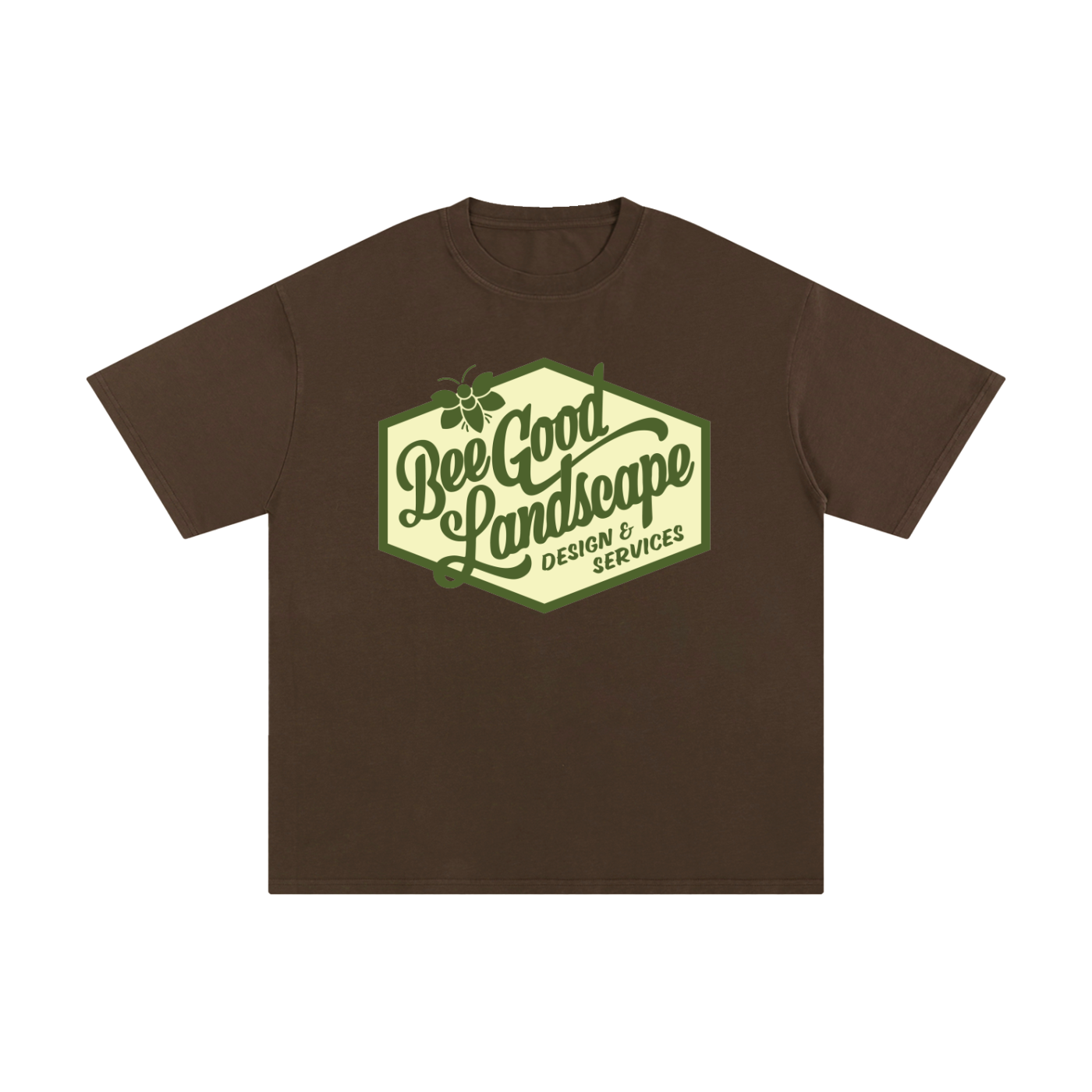 Logo Front. Plant More Flowers Back. Pure Cotton T-Shirt