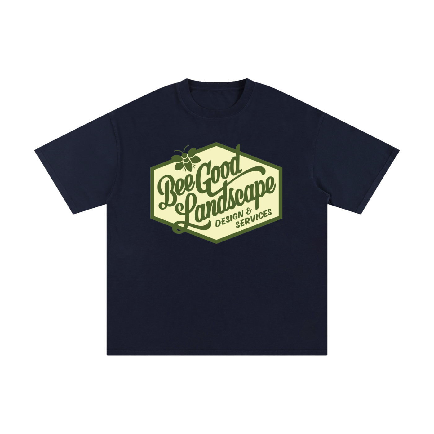 Logo Front. Plant More Flowers Back. Pure Cotton T-Shirt