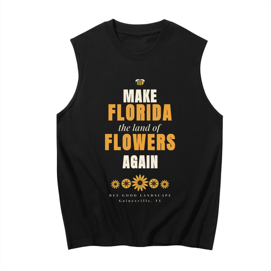 Make Florida Flowers Again. Men's Sleeveless Cotton Tank Top